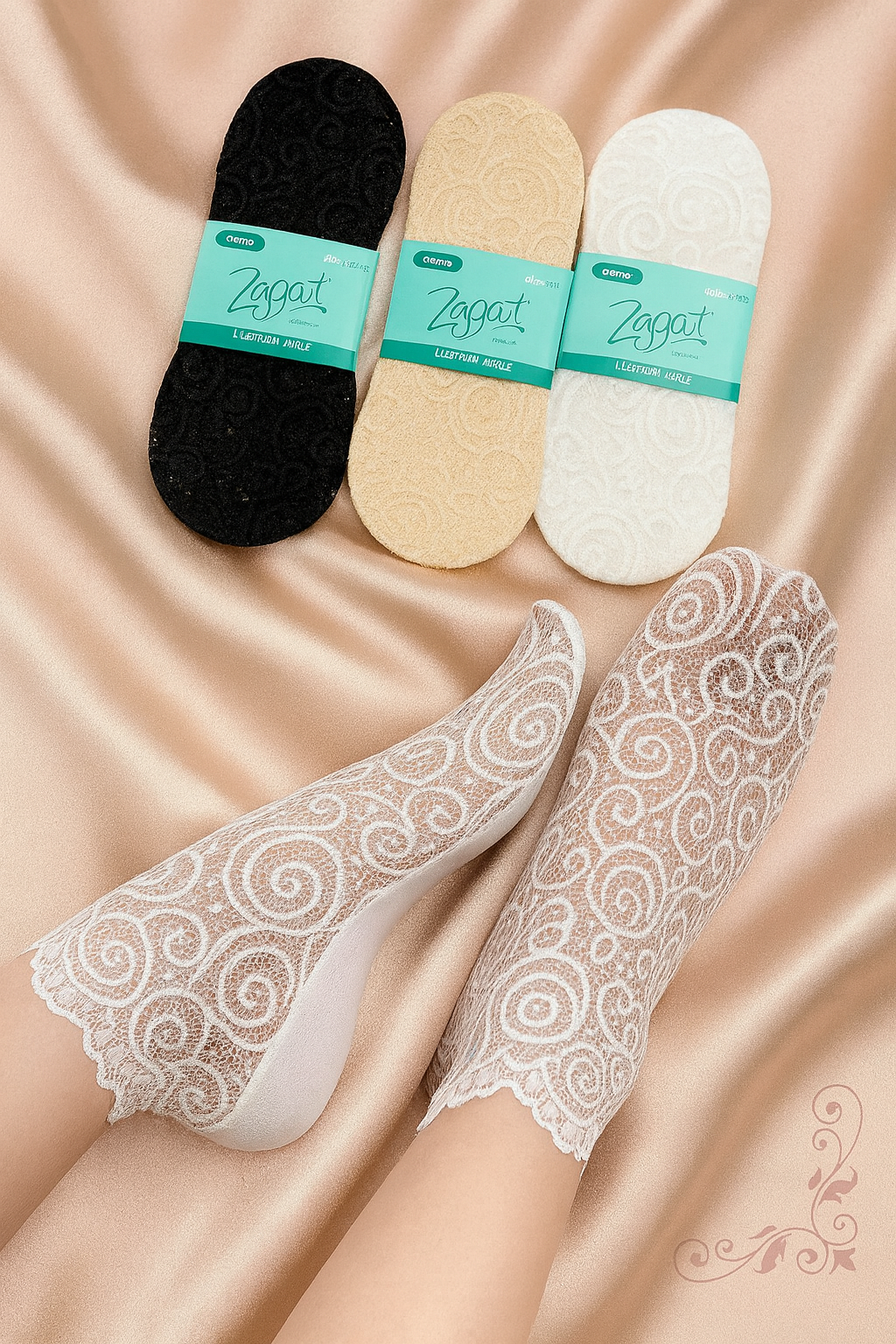 30927 MEDIA TOBILLERA DAMA ZGOOD X 3