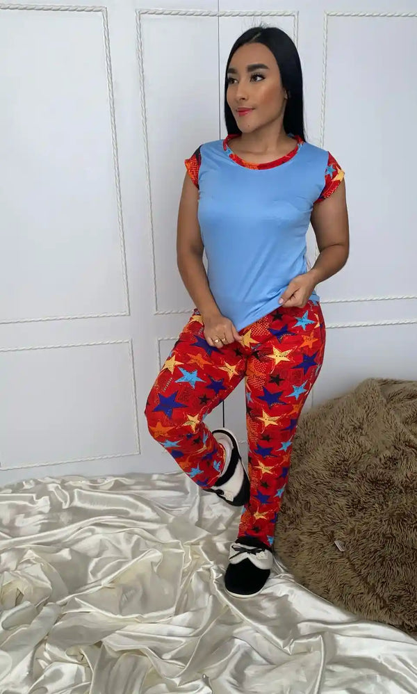 30890 PIJAMA PANTALON MANGA CORTA