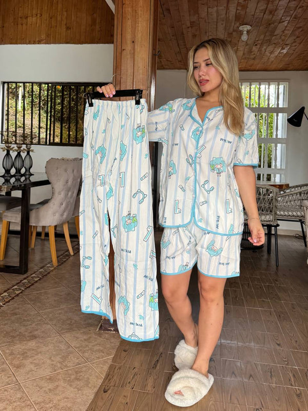 31012 PIJAMA TRIO BOTONES