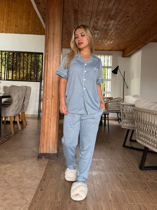 31011 PIJAMA PANT BOTONES VICTORIA