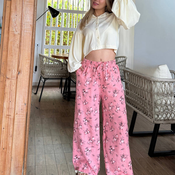 31116 PANTALON CHALIS FLOR