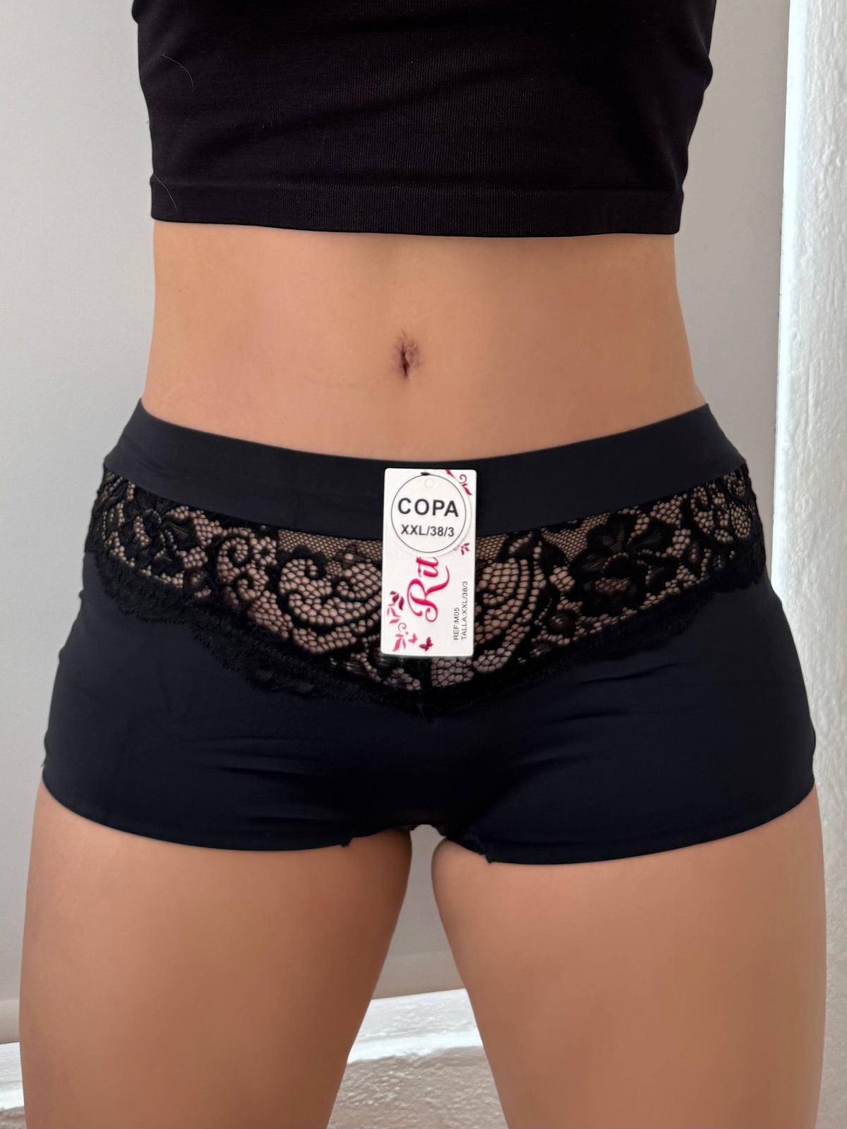 31082-CACHETERO BOXER DAMA RITUAL ENCAJE X12