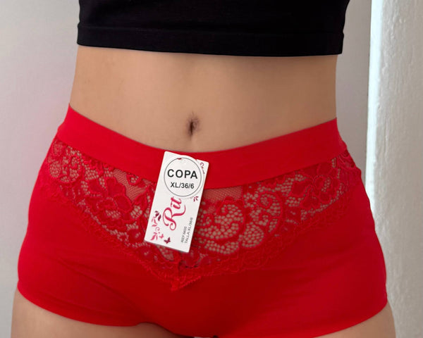 31082-CACHETERO BOXER DAMA RITUAL ENCAJE X12
